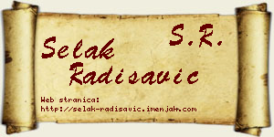 Selak Radisavić vizit kartica
